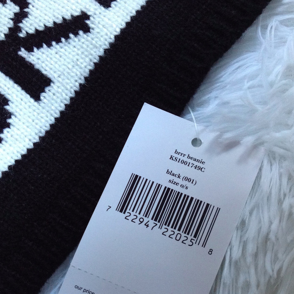 Kate Spade Brrr ... Beanie Pom Pom Hat
